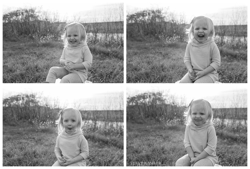 The many faces of a two year old