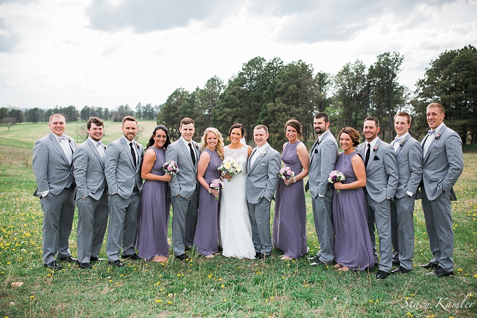 Bridal Party Photos at Pioneers Park, Lincoln NE