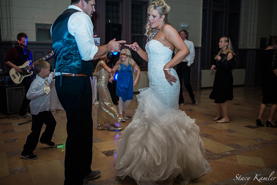 Bride and Groom Dancing the night away
