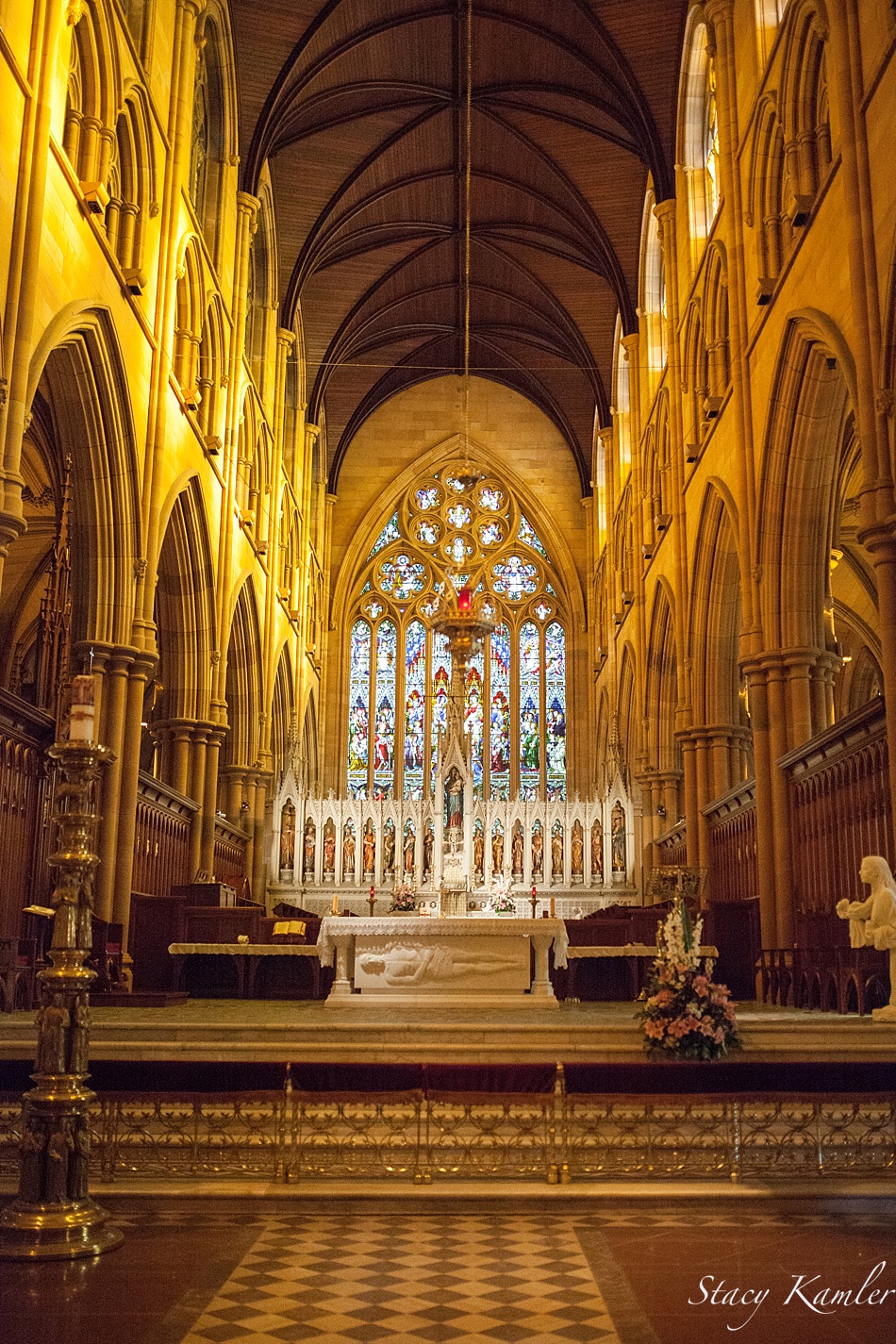 Inside St. Mary's Cathedral Church, Sydney Australia
