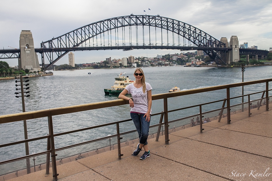 Me in front of the Sydney Harbour Bridge