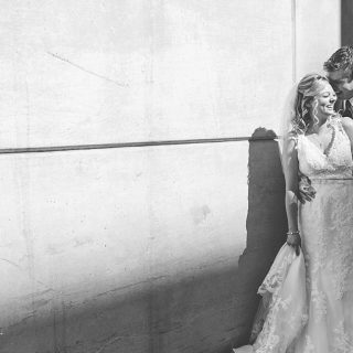 Bridal Portraits with Harsh Shadows