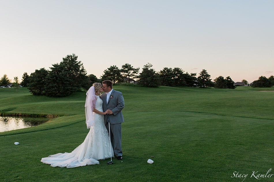 Golf Course Wedding Portraits