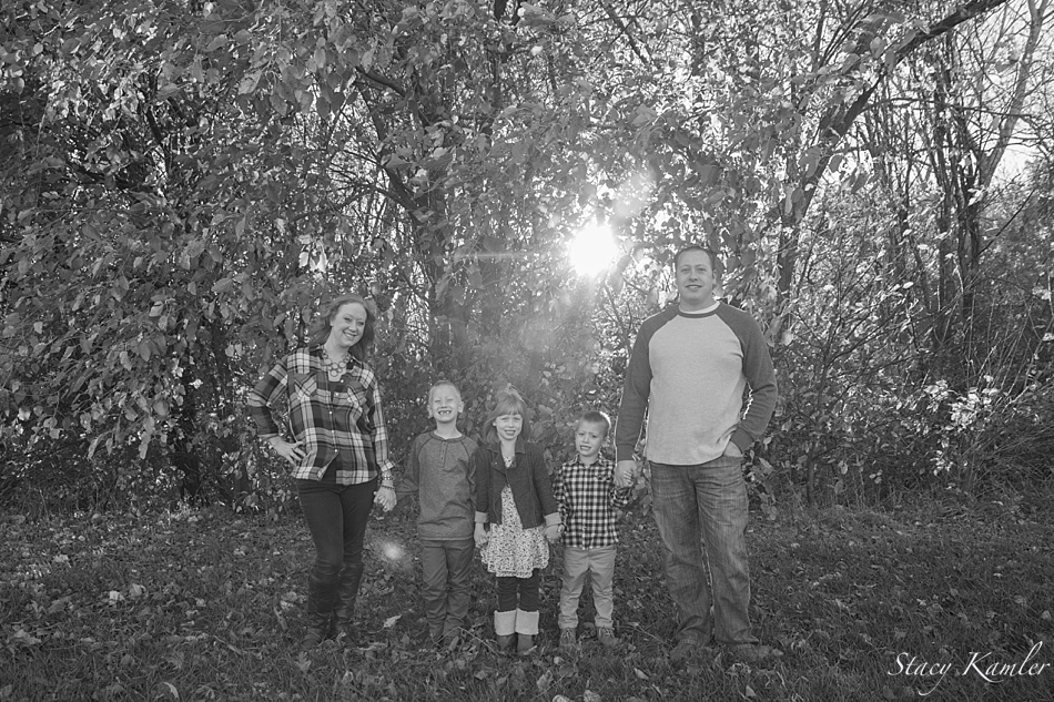 Family in Plaid, Nebraska Portrait Photographer