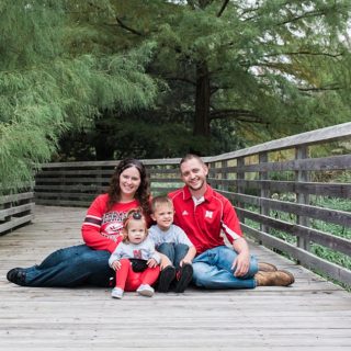 Family photos at Mahoney State Park