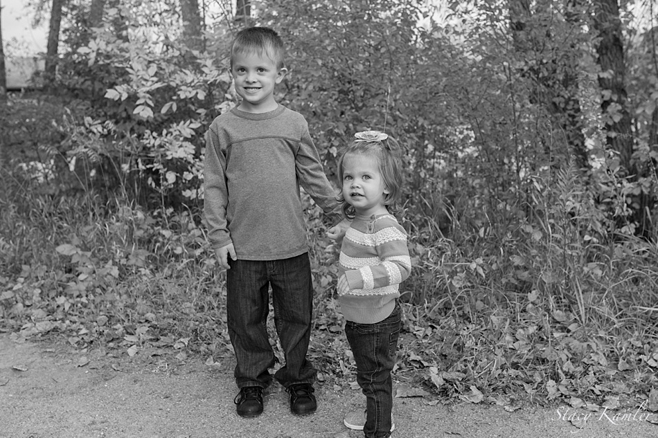 Brother and Sister Portraits at Park