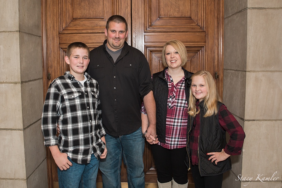 Nebraska family session at State Capitol