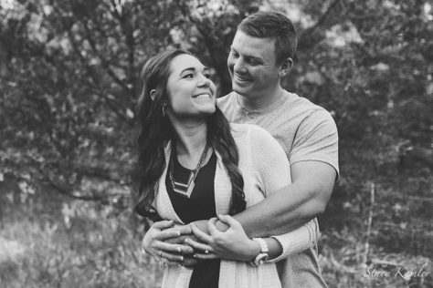 Wrapped up in his arms, Engagement photos