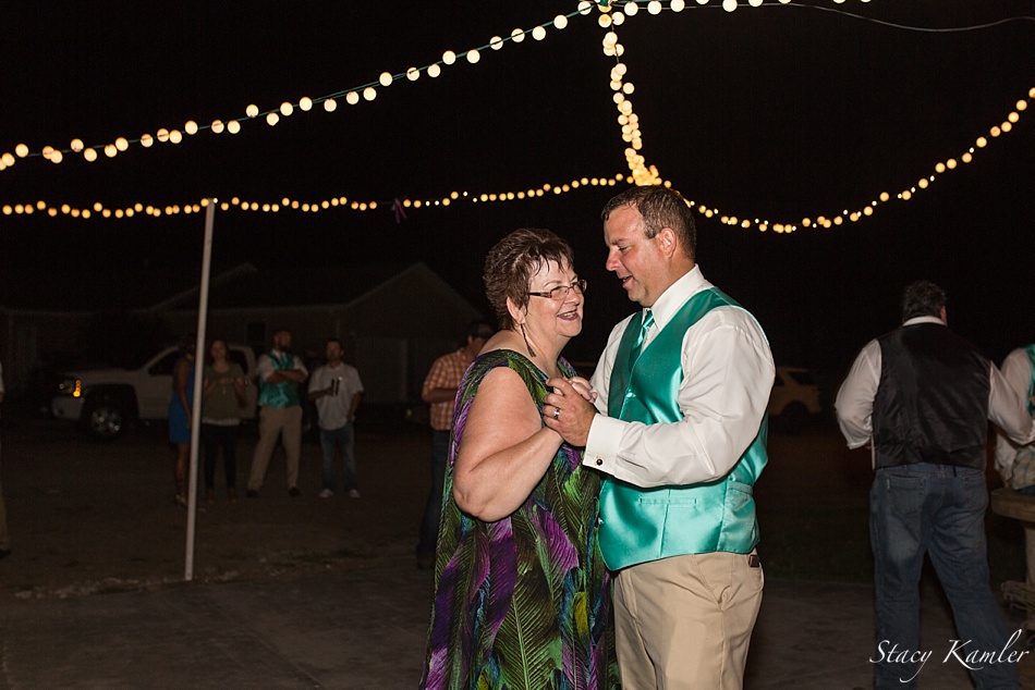 Mother/Son Dance in Brady, NE at Outdoor Reception
