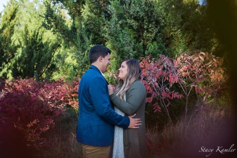 Fall color engagement photos