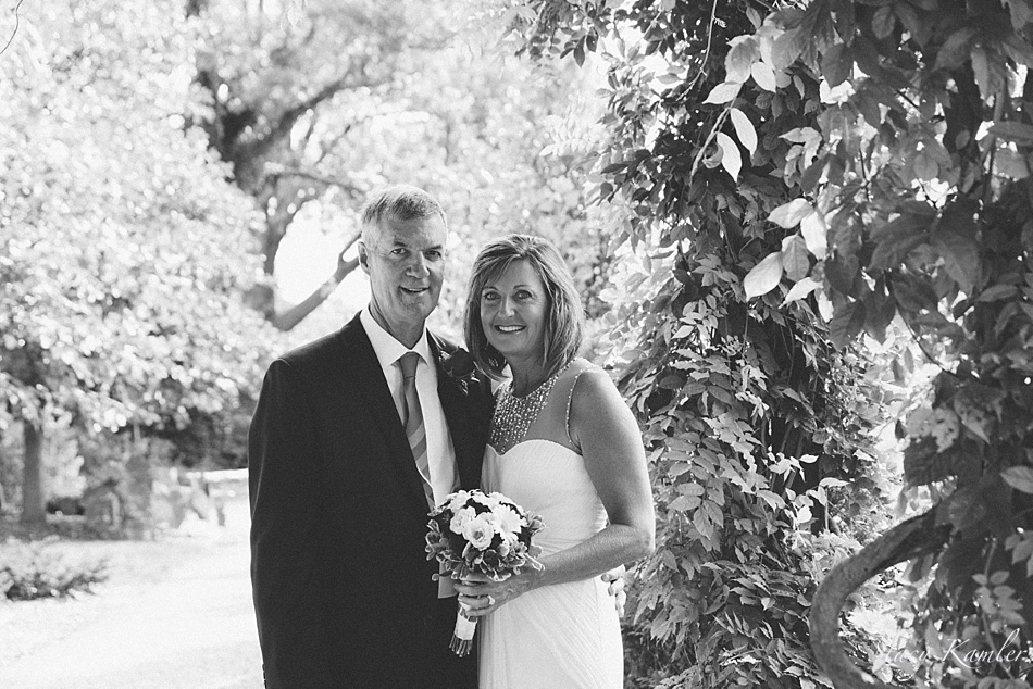 Black and White Portraits of Bride and Groom