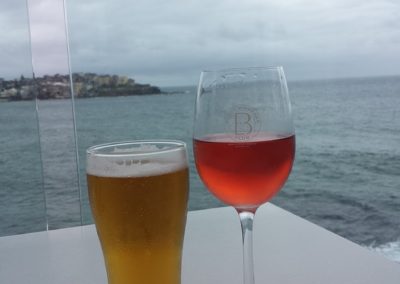 Drinks at Bondi Beach
