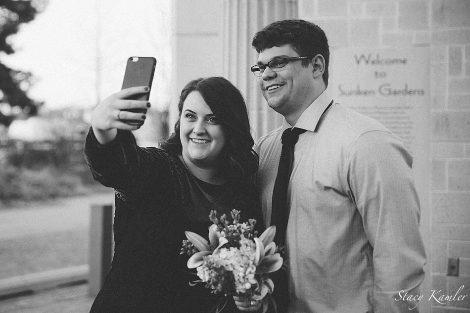 Bride and Groom Selfie at their Wedding