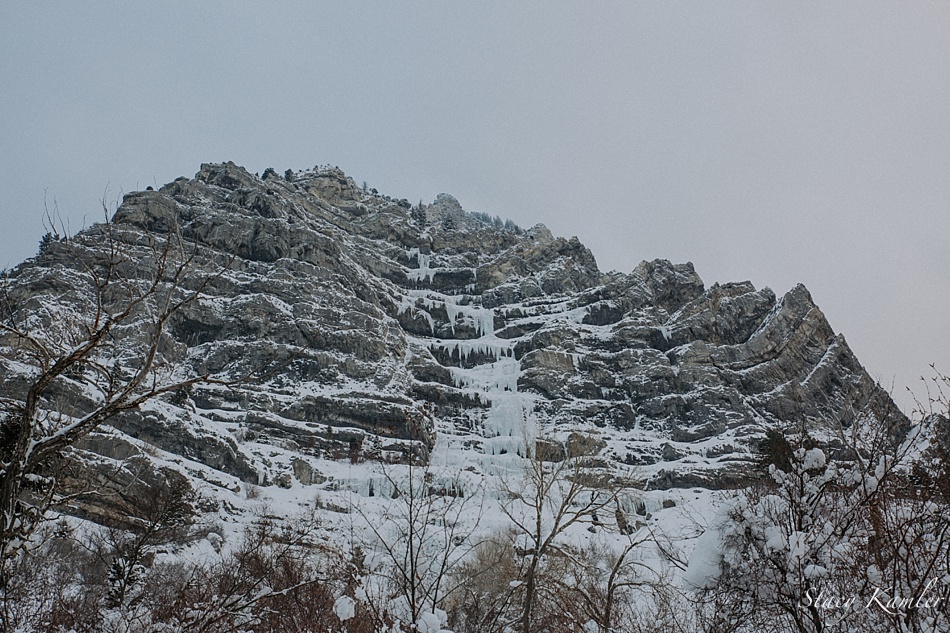 Frozen Waterfall near Provo Utah