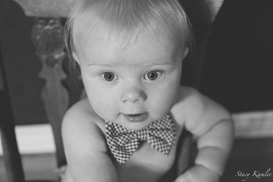 6 month old in bowtie