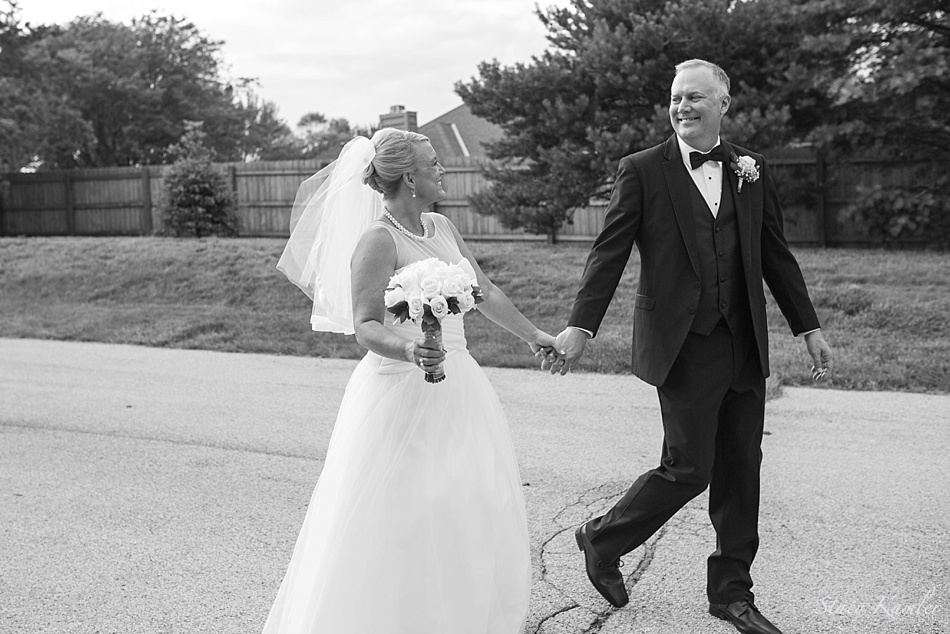 Groom leading the Bride