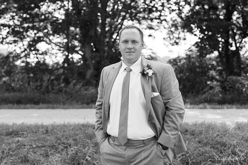 Groom Portraits in Black and White
