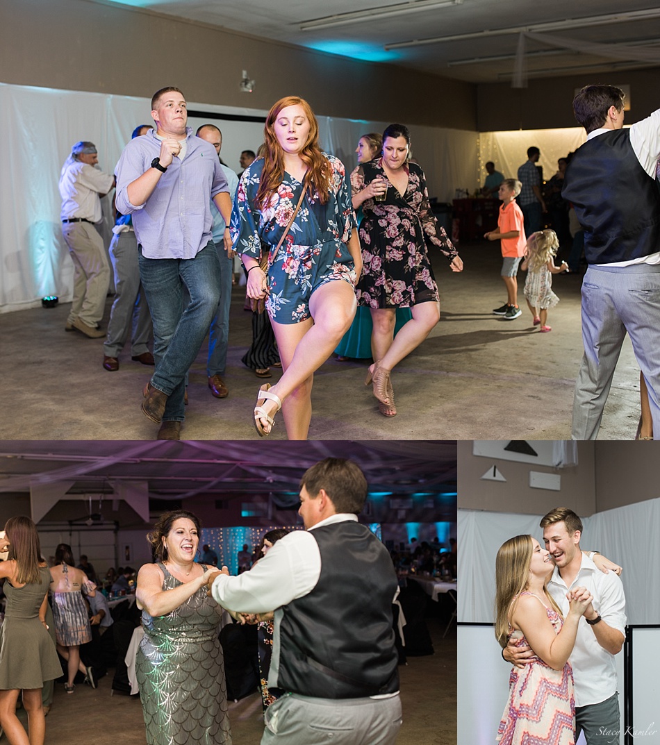 Dancing at the Reception at Creekside Event Center, North Platte, NE