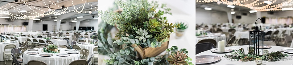 Greenery and Candles Table Decor