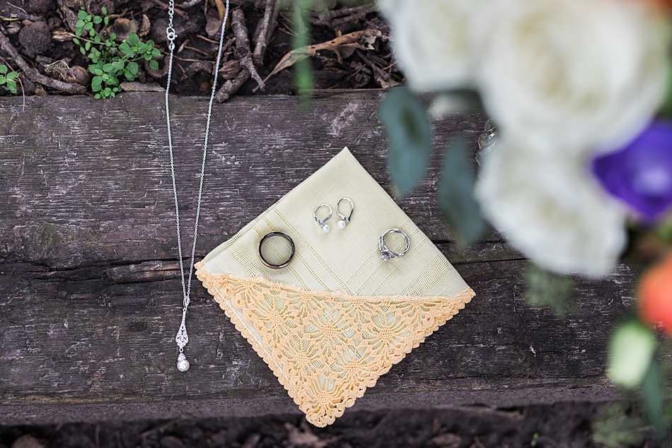 Grandmas handkerchief and rings