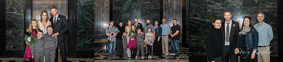 Family photos at the State Capitol