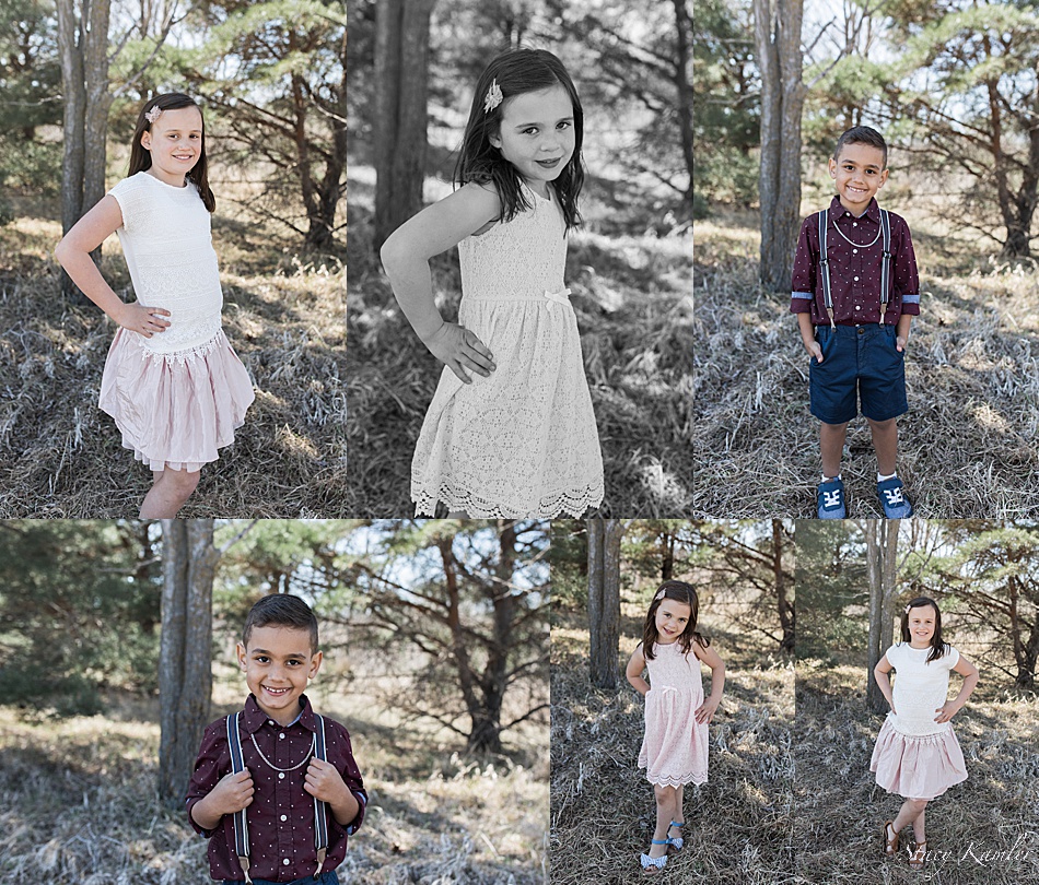 Kids photos for outdoors session