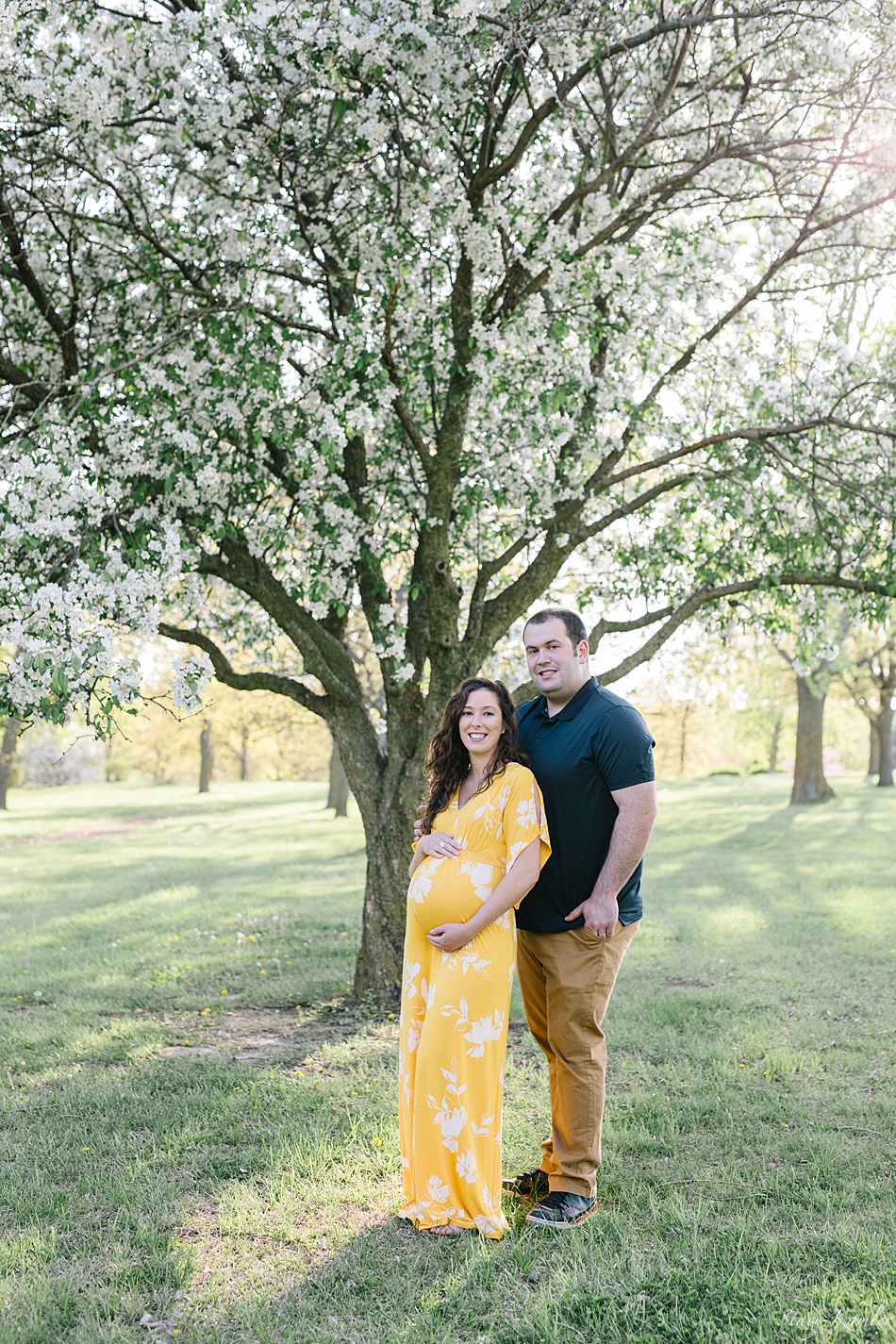 Mother and Father Maternity Session