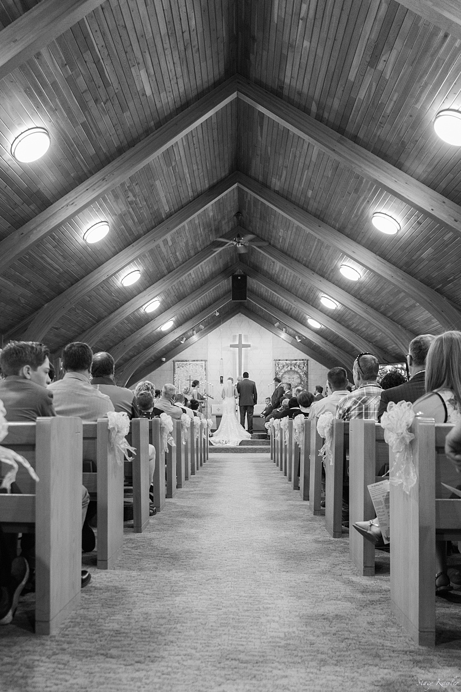 Bride and Groom in Prince of Peace Lutheran Church