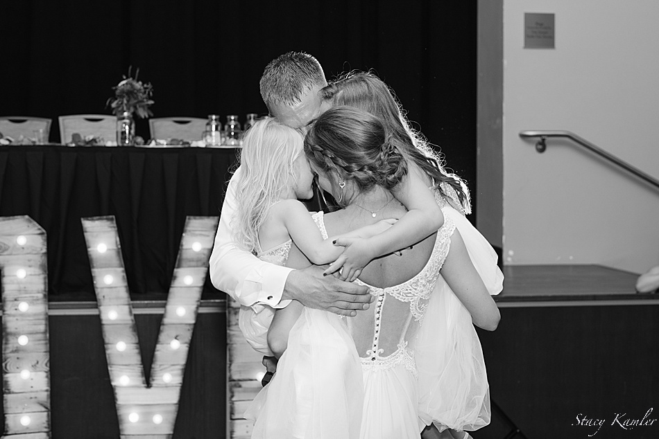 The family dancing the night away