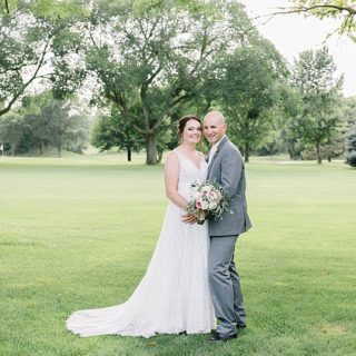 Bride and Groom Portraits at the York Country Club
