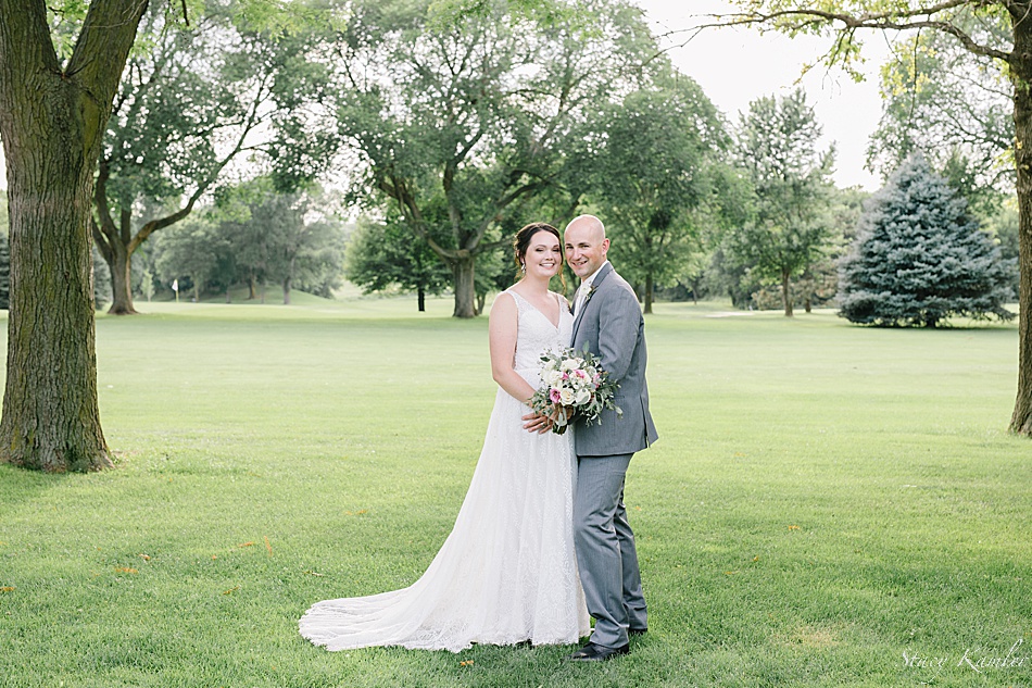 Bride and Groom Portraits at the York Country Club