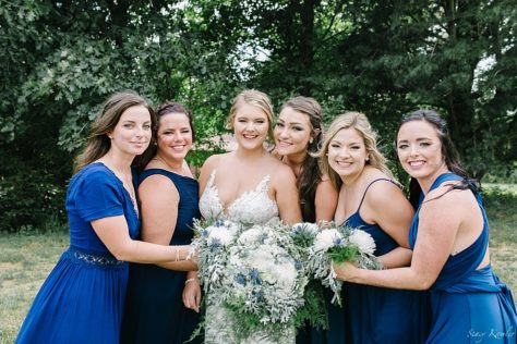 Beautiful group of girls for bridesmaids