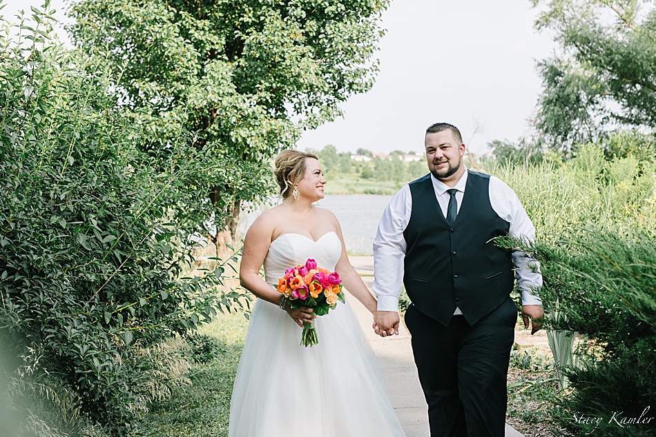 Wedding photos at Walnut Creek Lake