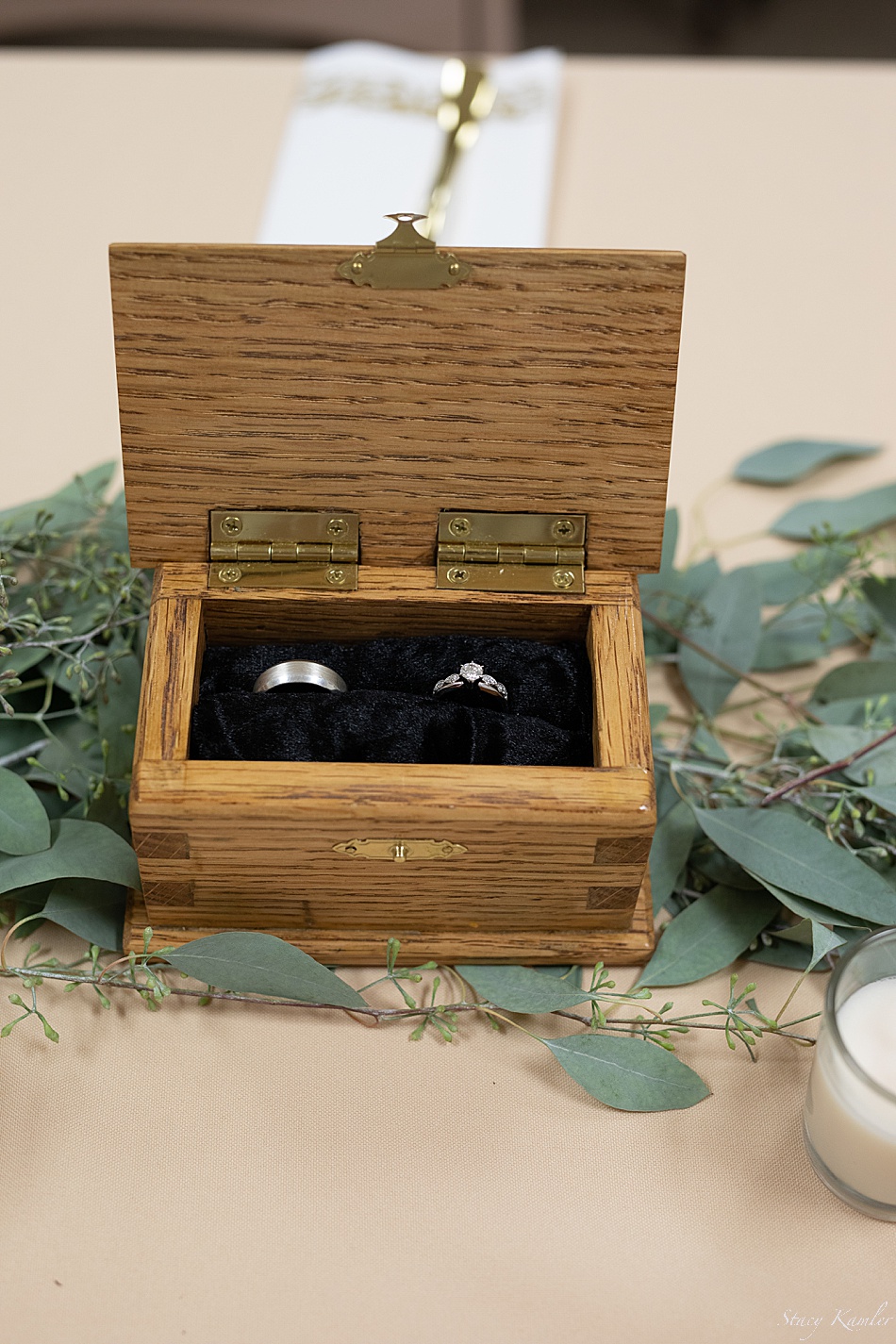 Handmade ring box