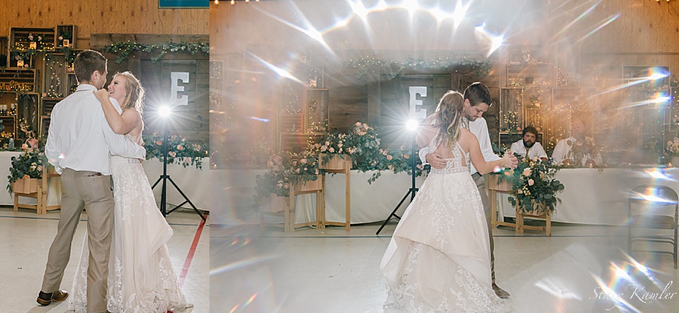 First Dances at a rustic chic wedding