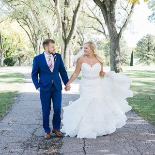 Bride and Groom Portraits at Hillcrest Country Club