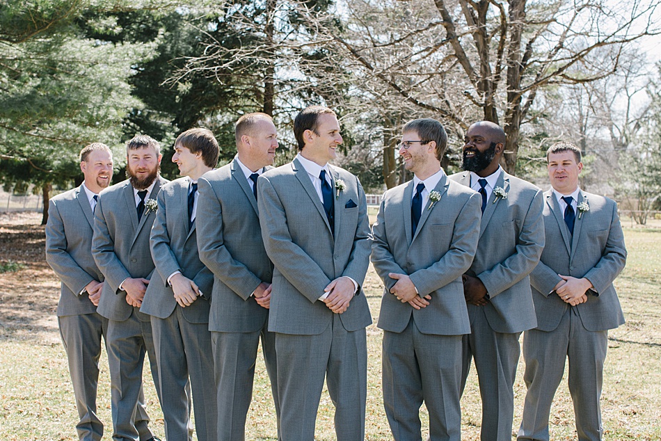 Groomsmen for a wedding in Seward, NE